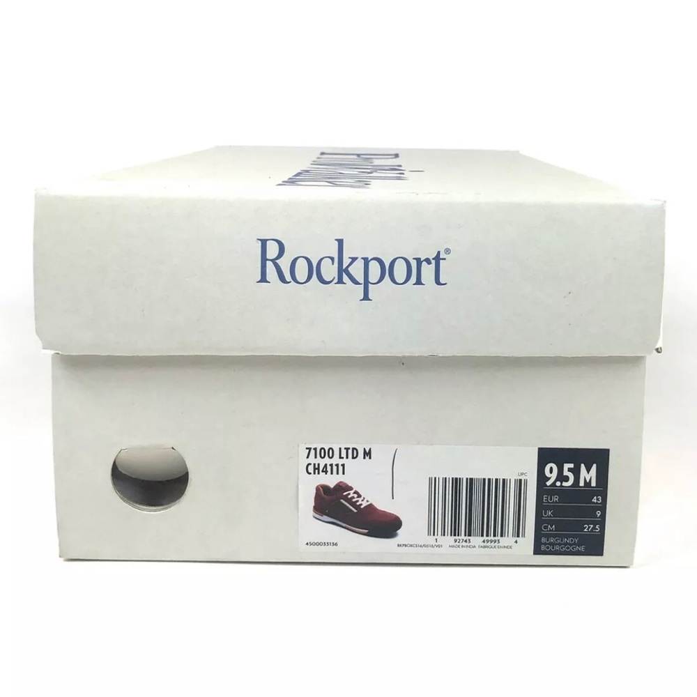Rockport 7100 Prowalker LTD Burgundy Shoes CH4111 - Picture 9 of 9